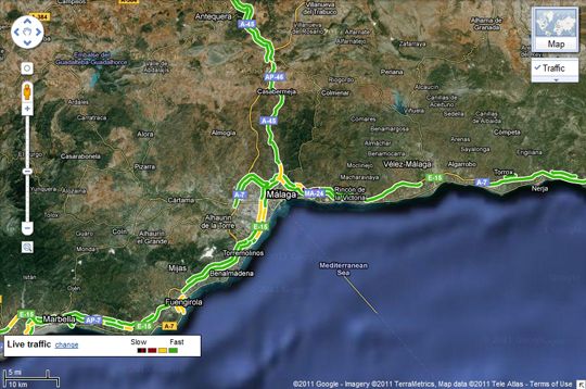 2011 07 14 09 11 291 Google Maps te avisa del estado del tráfico, ahora también en España