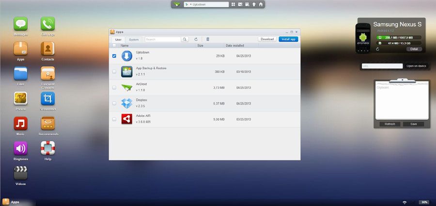 AirDroid captura 2 Métodos para compartir archivos entre el PC y nuestro dispositivo Android