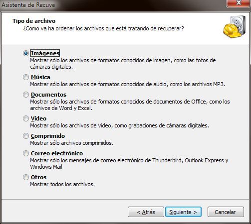 Asistente de Recuva 2011 11 02 12 14 05 Cómo recuperar archivos borrados del disco duro