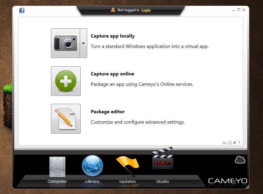 Cameyo 1 Create portable versions of any program with Cameyo