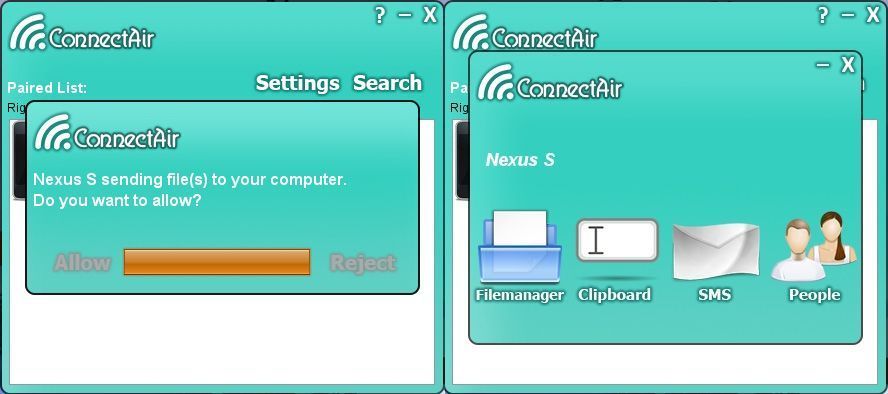 ConnectAir-screenshot