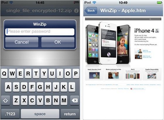 Disponible WinZip para dispositivos con iOS