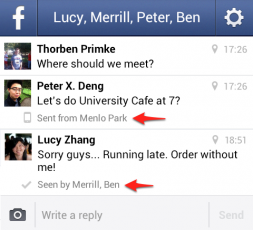 FBmessenger Facebook Messenger añade 'doble check', la confirmación por lectura