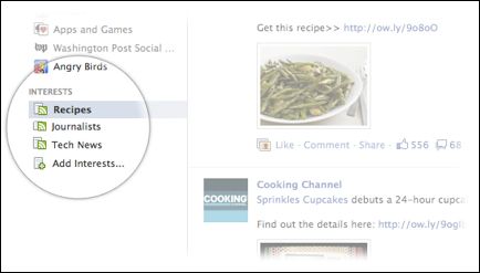 Fb interest2 Facebook introduce las "listas de interés"