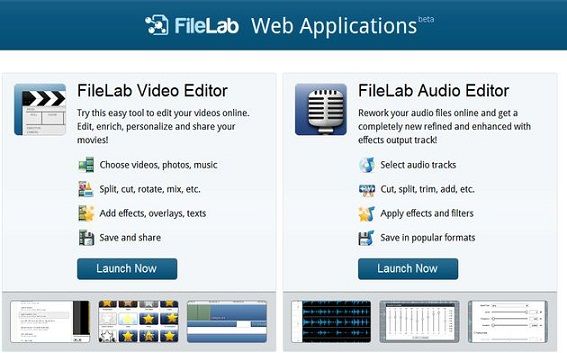 Filelab, una opción para editar audio y video de forma online
