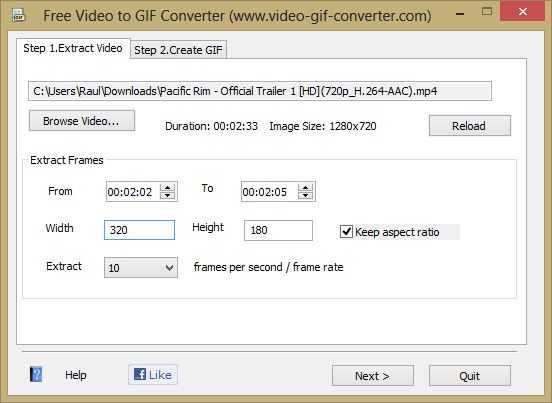 Free Video to GIF Converter 1