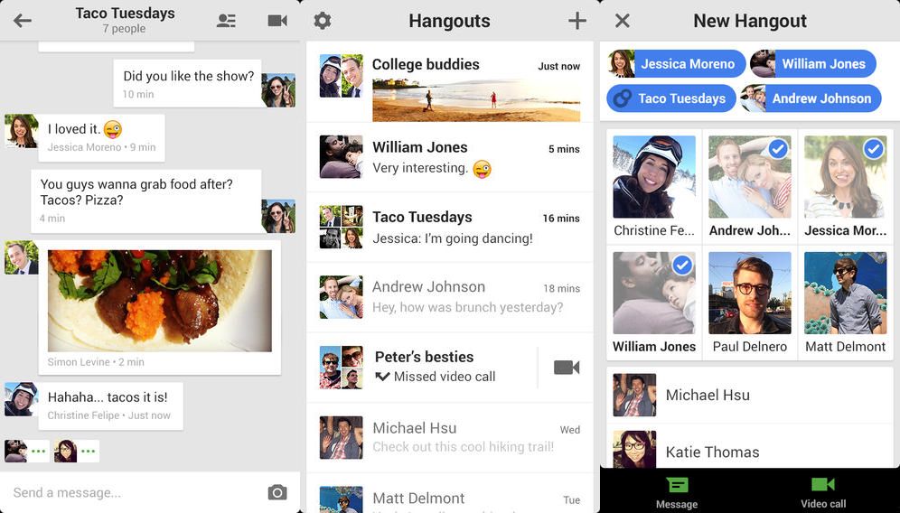 Hangouts v1.3 The best apps to optimize your new Android device