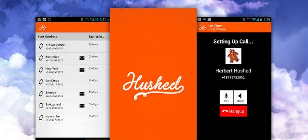 Hushed featured 2 Hushed: Buy phone numbers in any part of the world and use them on your Android