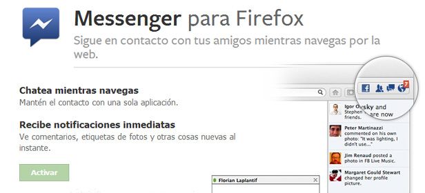 Messenger Llega Messenger para Firefox, extensión para integrar Facebook al navegador