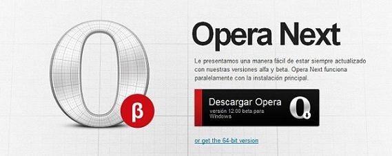 Navegador Opera 12 beta disponible para la descarga