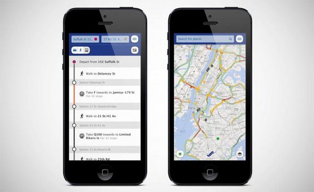 Nokia HERE maps screens Nokia launches its HERE Maps, joining the war between Google and Apple