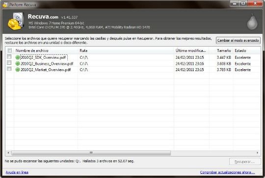 Piriform Recuva 2011 11 02 12 12 411 Cómo recuperar archivos borrados del disco duro