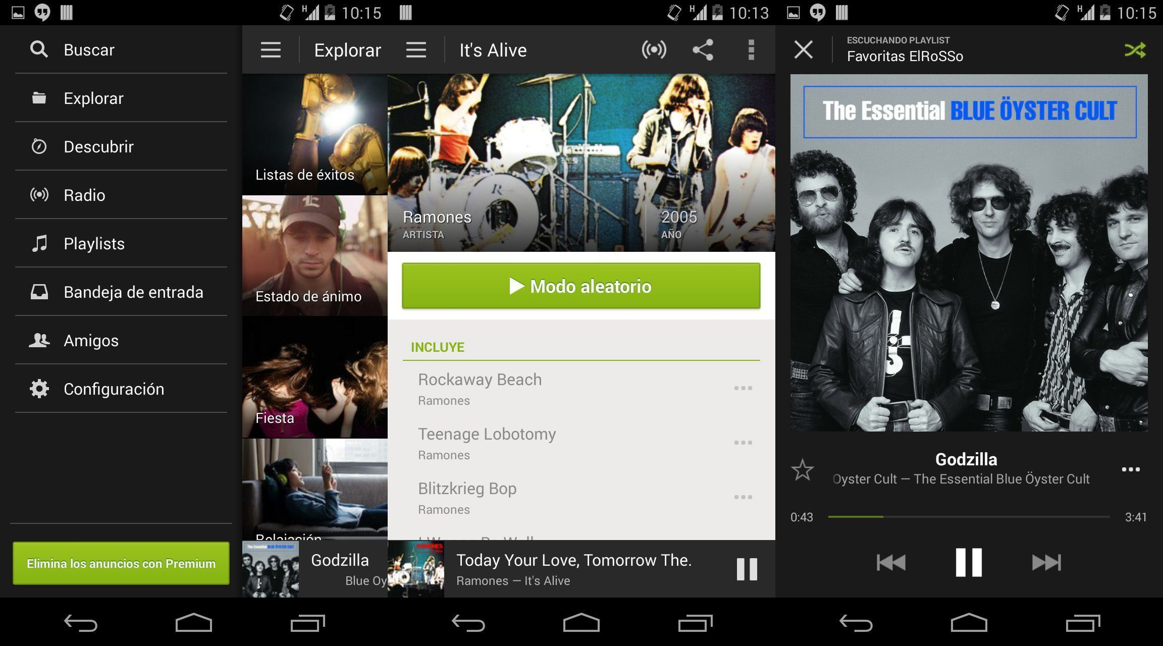Spotify-Android-screenshots