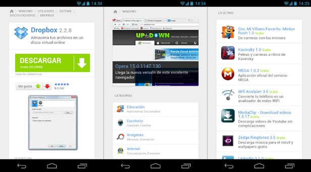 Uptodown web screenshots Beware fake apps in Google Play!