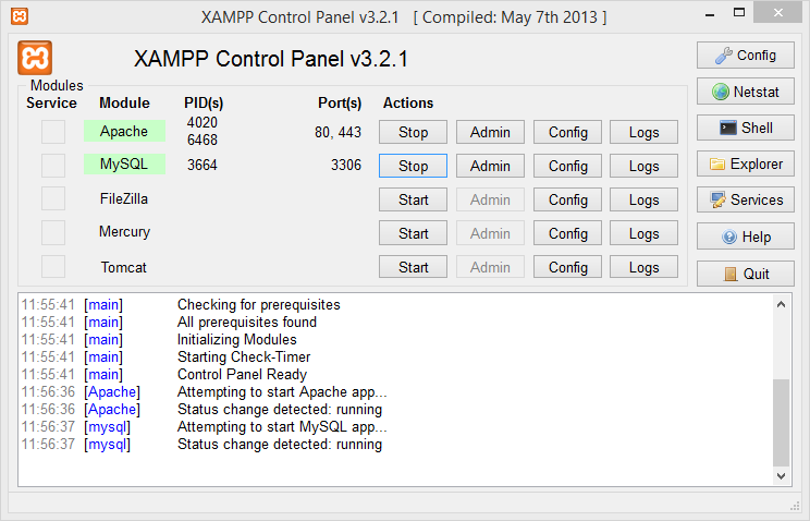 Xampp-Panel-Control
