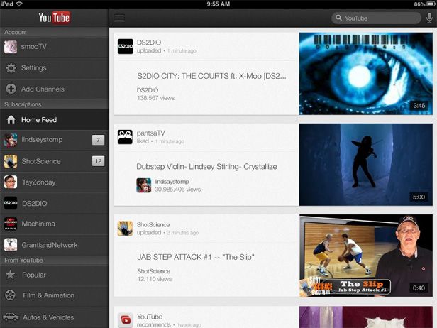 Youtube iPad Google actualiza las aplicaciones de GMail y Youtube para iOS