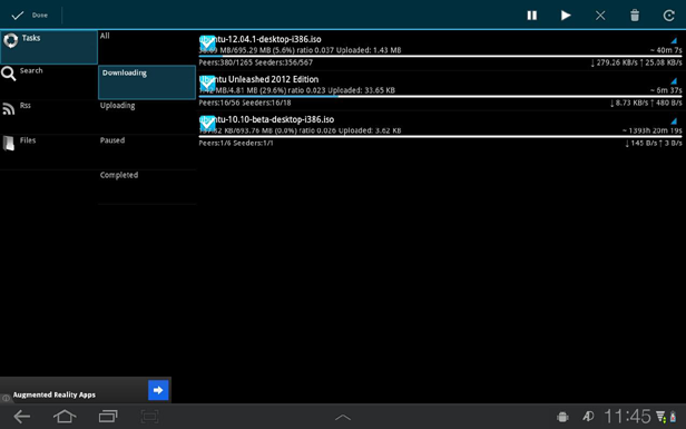 aDownloader new The top five torrent clients for Android