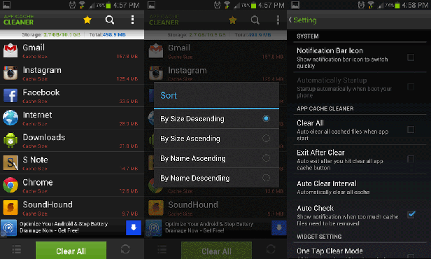 app cache clean Tools to uninstall Android apps and free up space on your phone