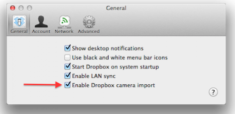 dropbox1 Dropbox importa fotografías automáticamente desde tu cámara