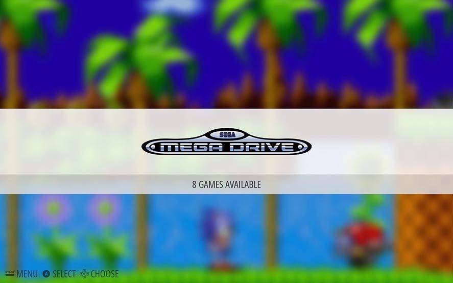 EmulationStation Mega Drive Menu