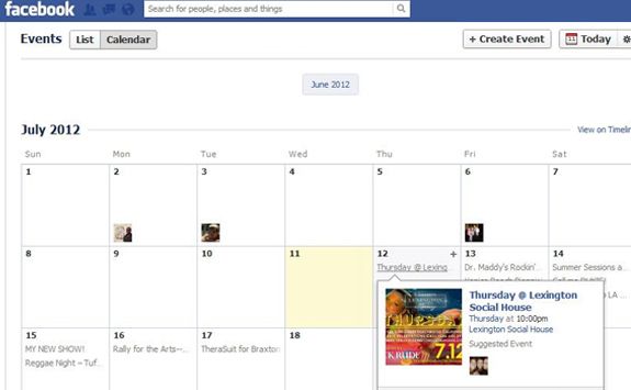 facebookcalendar Facebook rediseña los eventos de cada usuario con un calendario