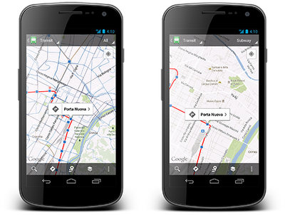 gmaps transport Llega el transporte público a Google Maps