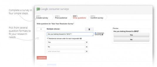google consumer01 Google presenta Consumer Surveys para realizar encuestas