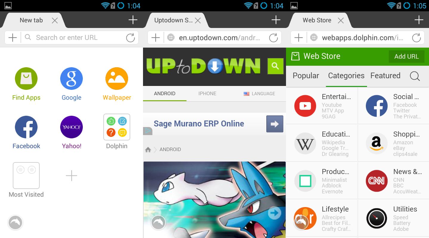 interfaz dolphin browser