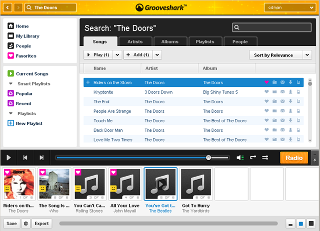 lista de reproduccion de grooveshark Grooveshark dejará de ser gratuito en algunos países