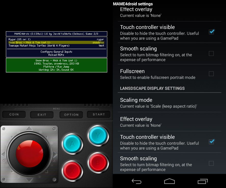 mame4droid tutorial 2 How to turn your Android into an arcade machine