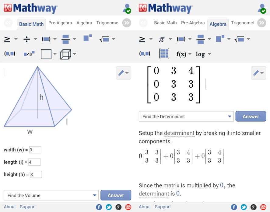 Mathway Android app