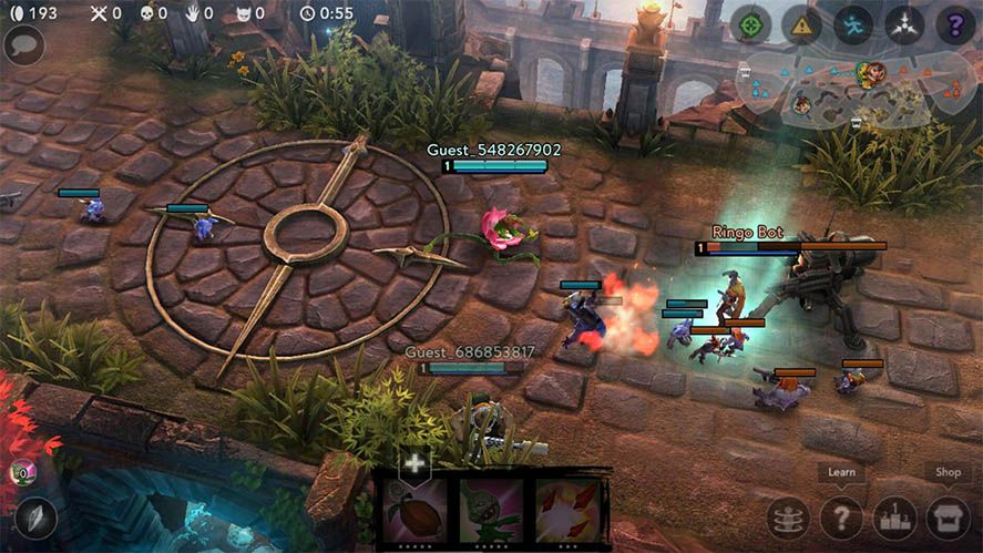 moba vainglory The most played MOBAs on Android