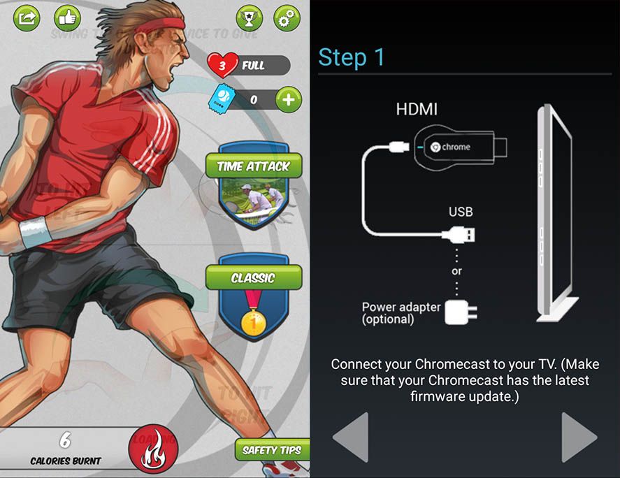 motion tennis 1 Play tennis with your smartphone like on a Wii