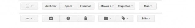 nuevos botones Nuevas características de Gmail