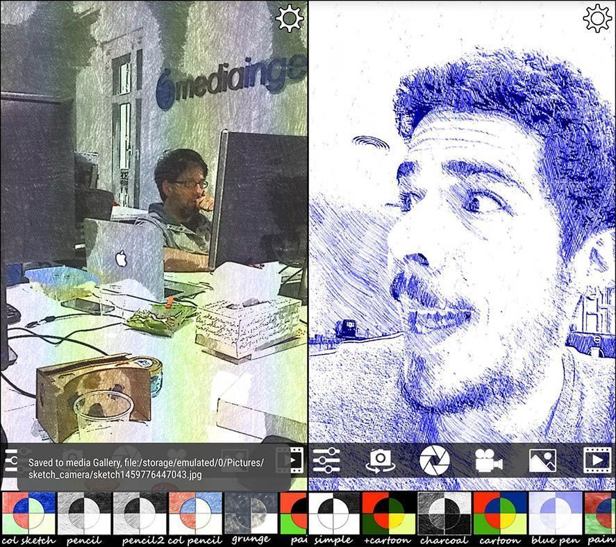 Sketch Camera filters