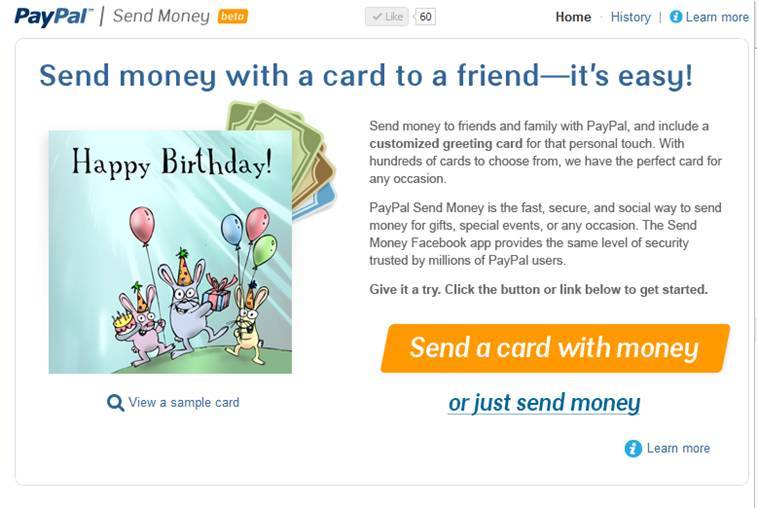 send money Envía dinero a tus amigos de Facebook con Paypal