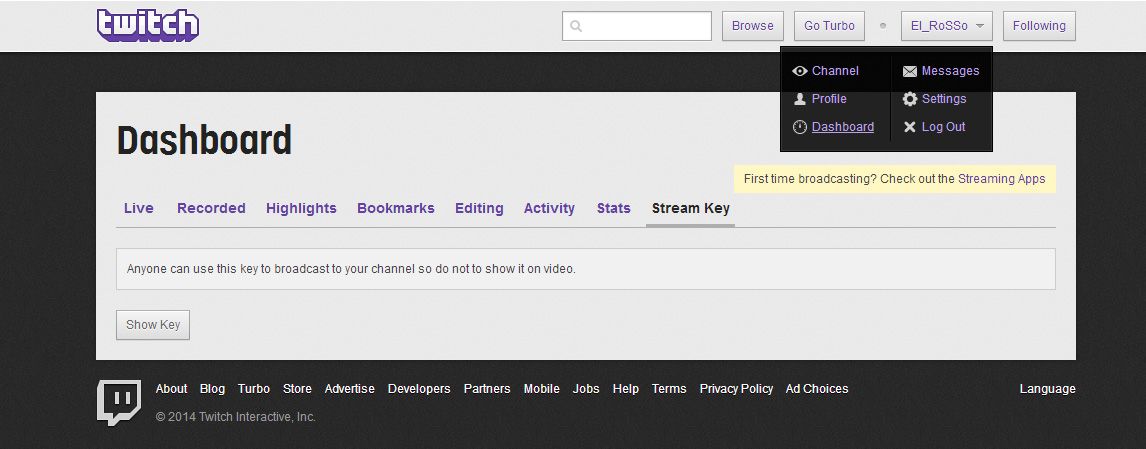 twitch 2 How to broadcast live video streams using Open Broadcaster Software and Twitch
