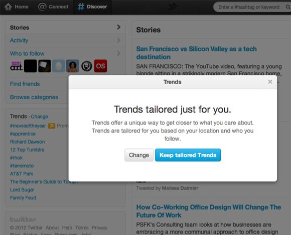twitter trendingtropic Twitter personaliza los Trending Topics y presenta las nuevas páginas de hashtags