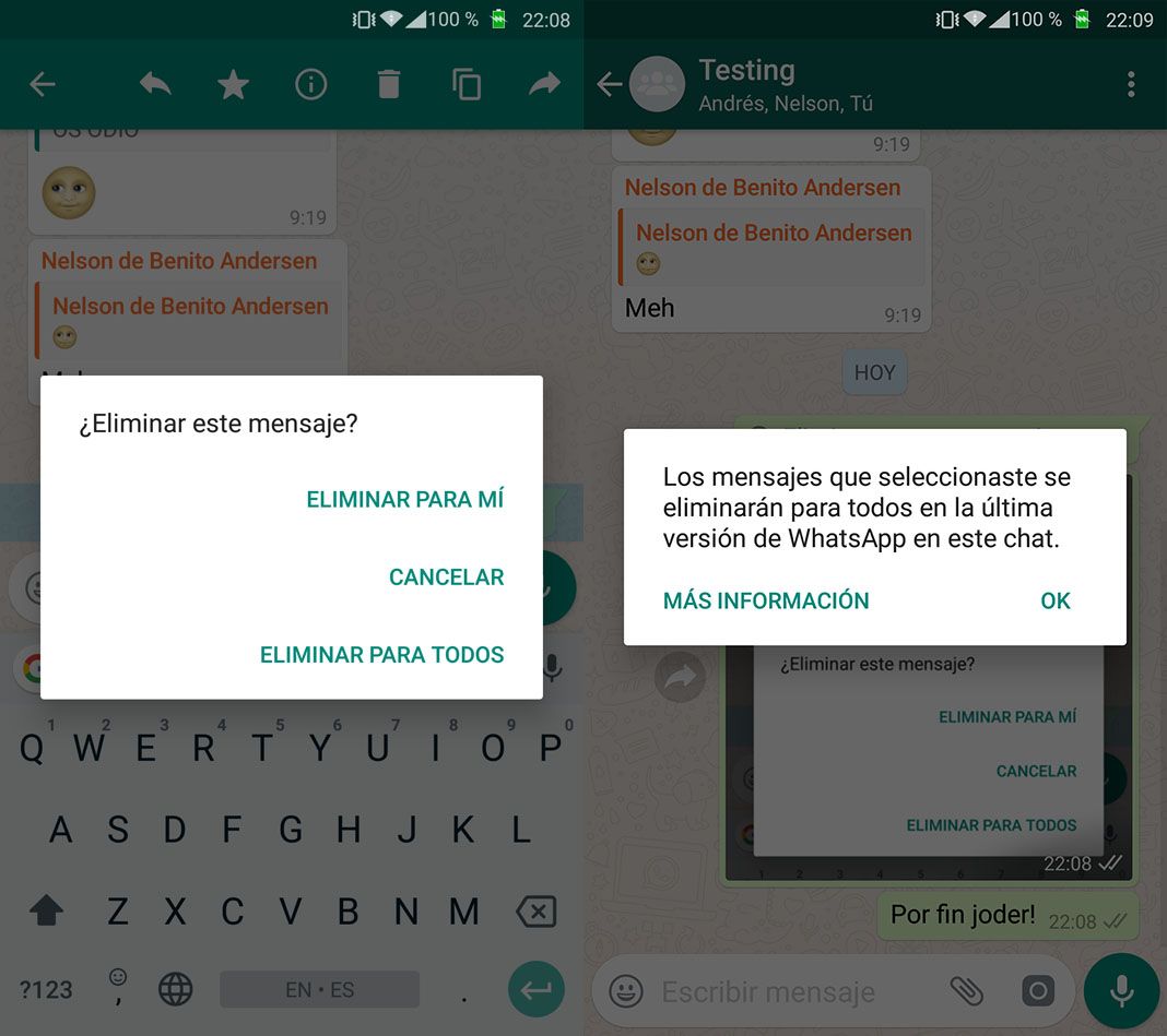 WhatsApp ya permite desactivar los mensajes leídos