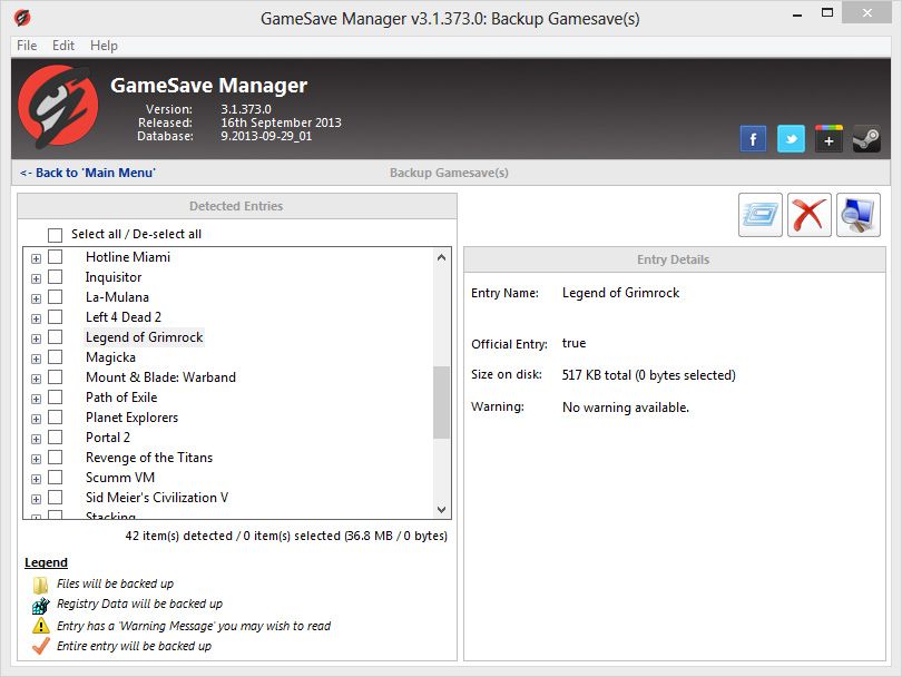 Gamesave Manager   -  2