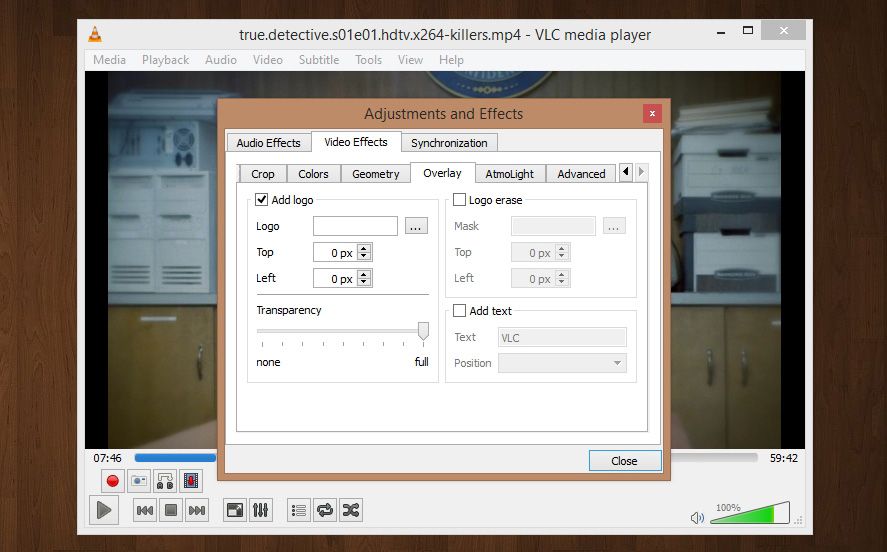 vlc media player edit video length