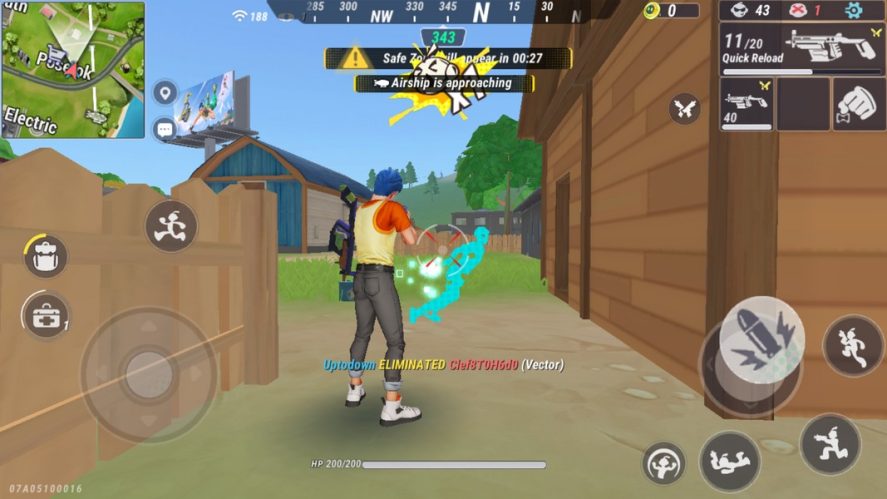 SIGMA in-game screenshot showing one character shooting another