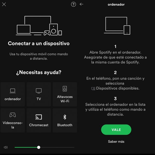 Conectar a un dispositivo - Trucos Spotify