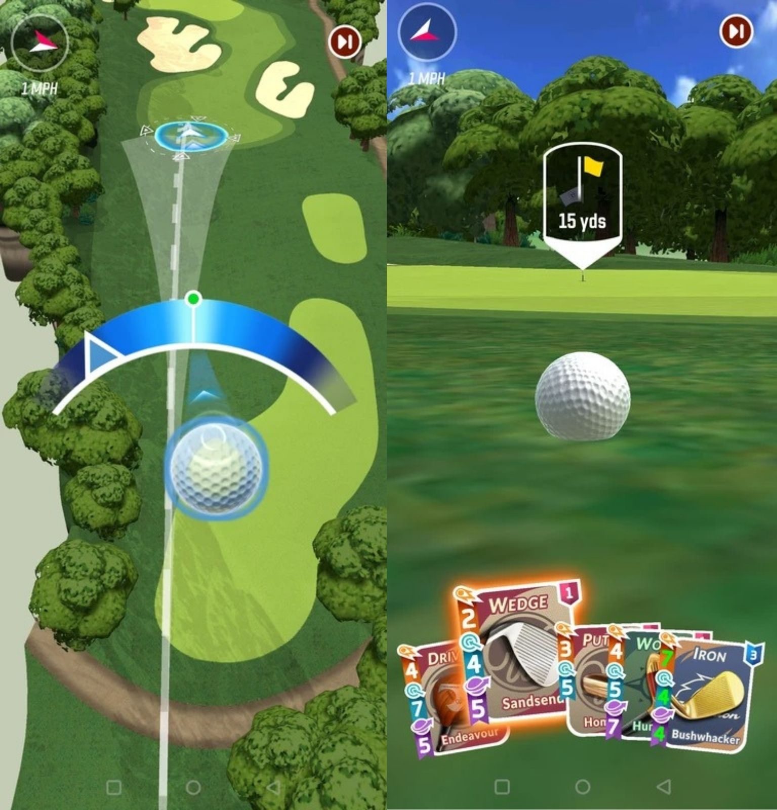 PGA TOUR Golf Shootout: Close-up of a golf ball