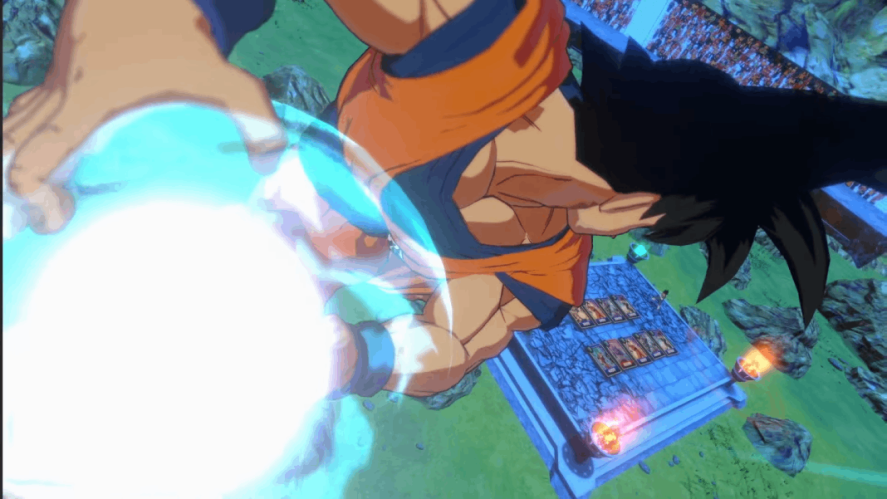 Dragon Ball Super Card Game: Goku throwing a power ball