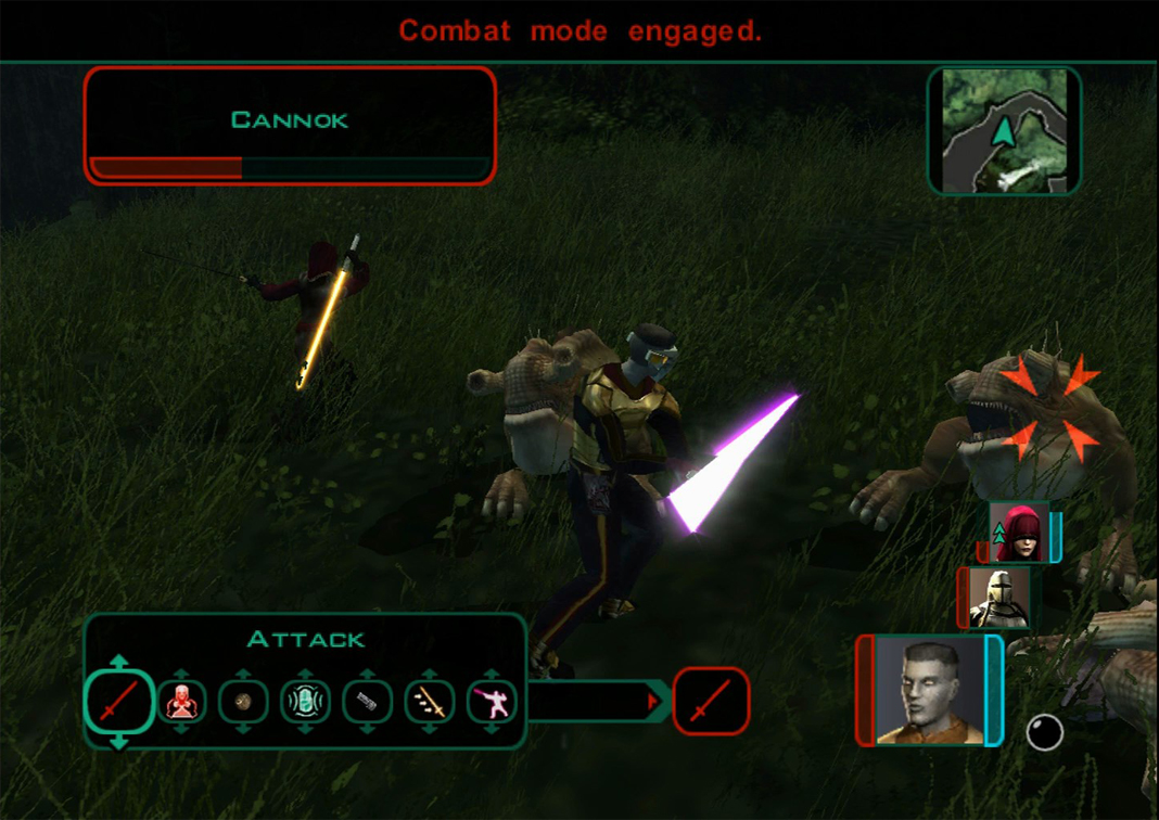 Combat game emulator showing a fight