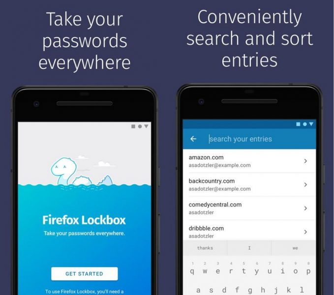 Gestores de contraseñas - Firefox Lockbox