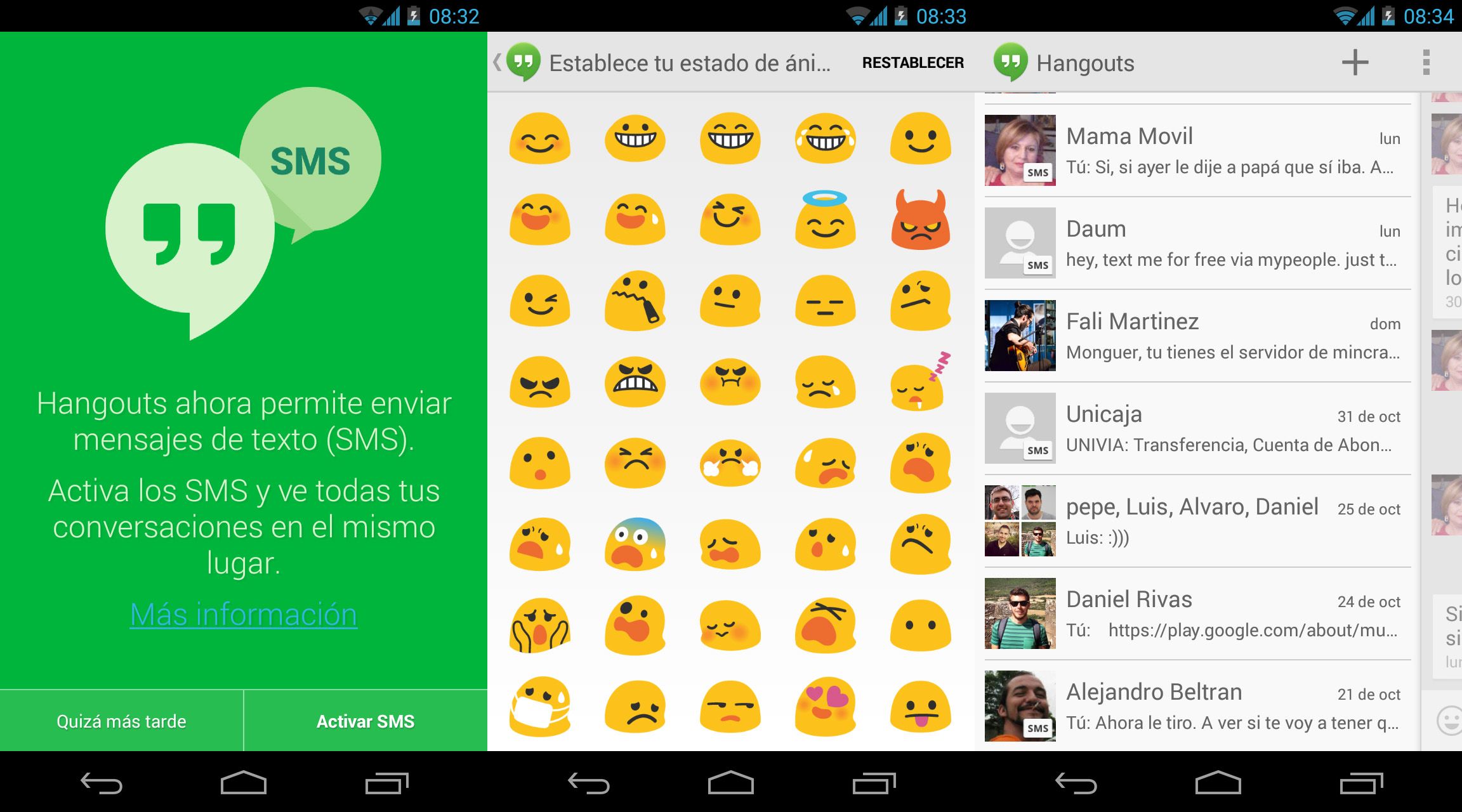 send sms from hangouts