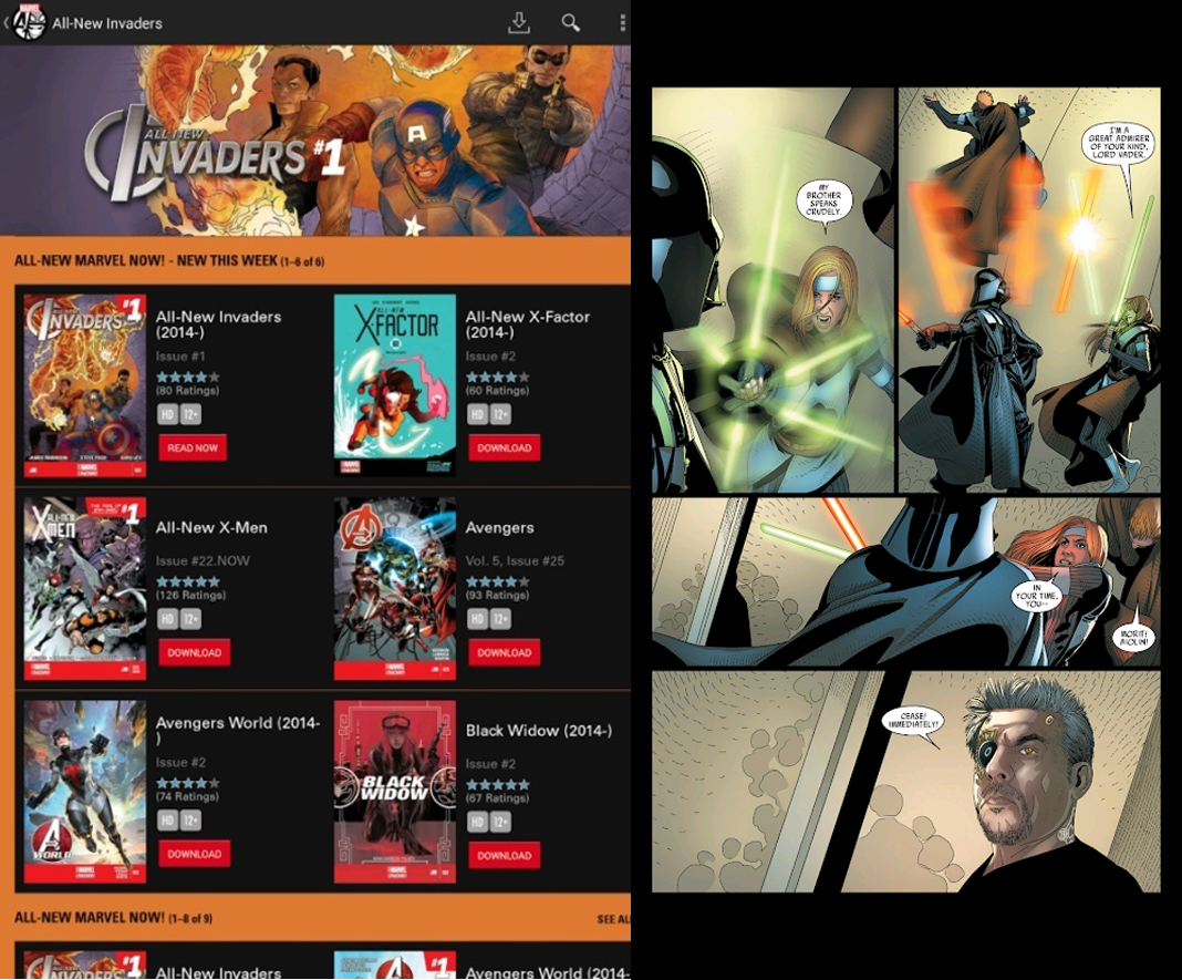 Marvel comic: app para leer comics en Android