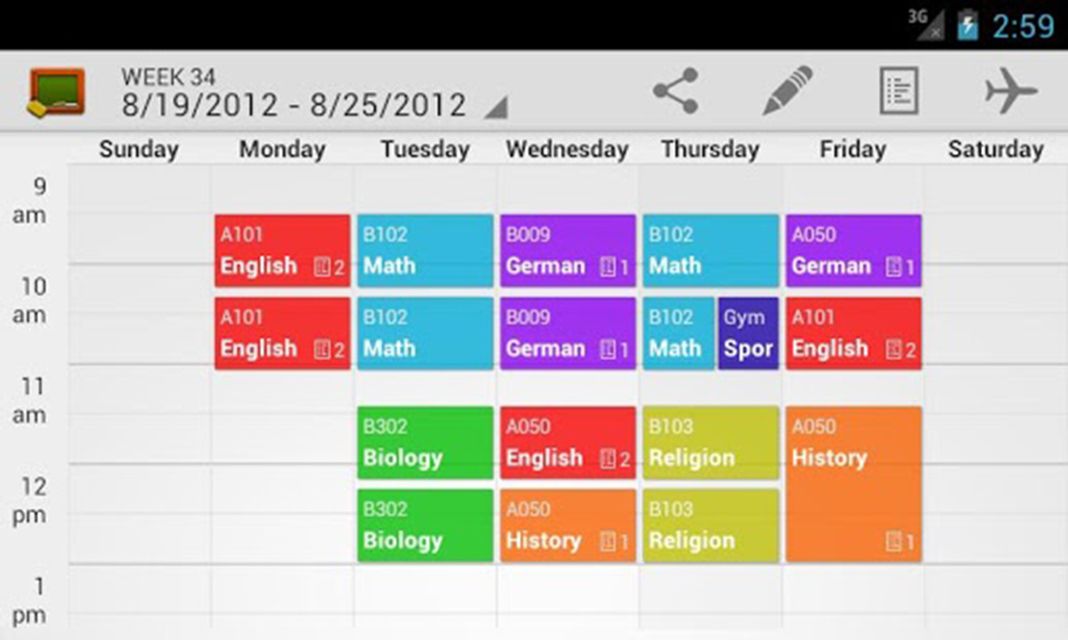 My Class Schedule